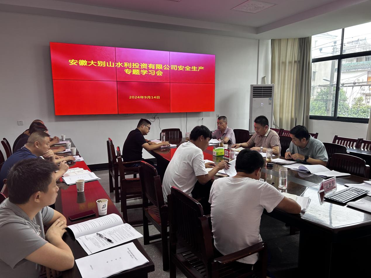水投公司組織召開安全生產(chǎn)專題會(huì)議