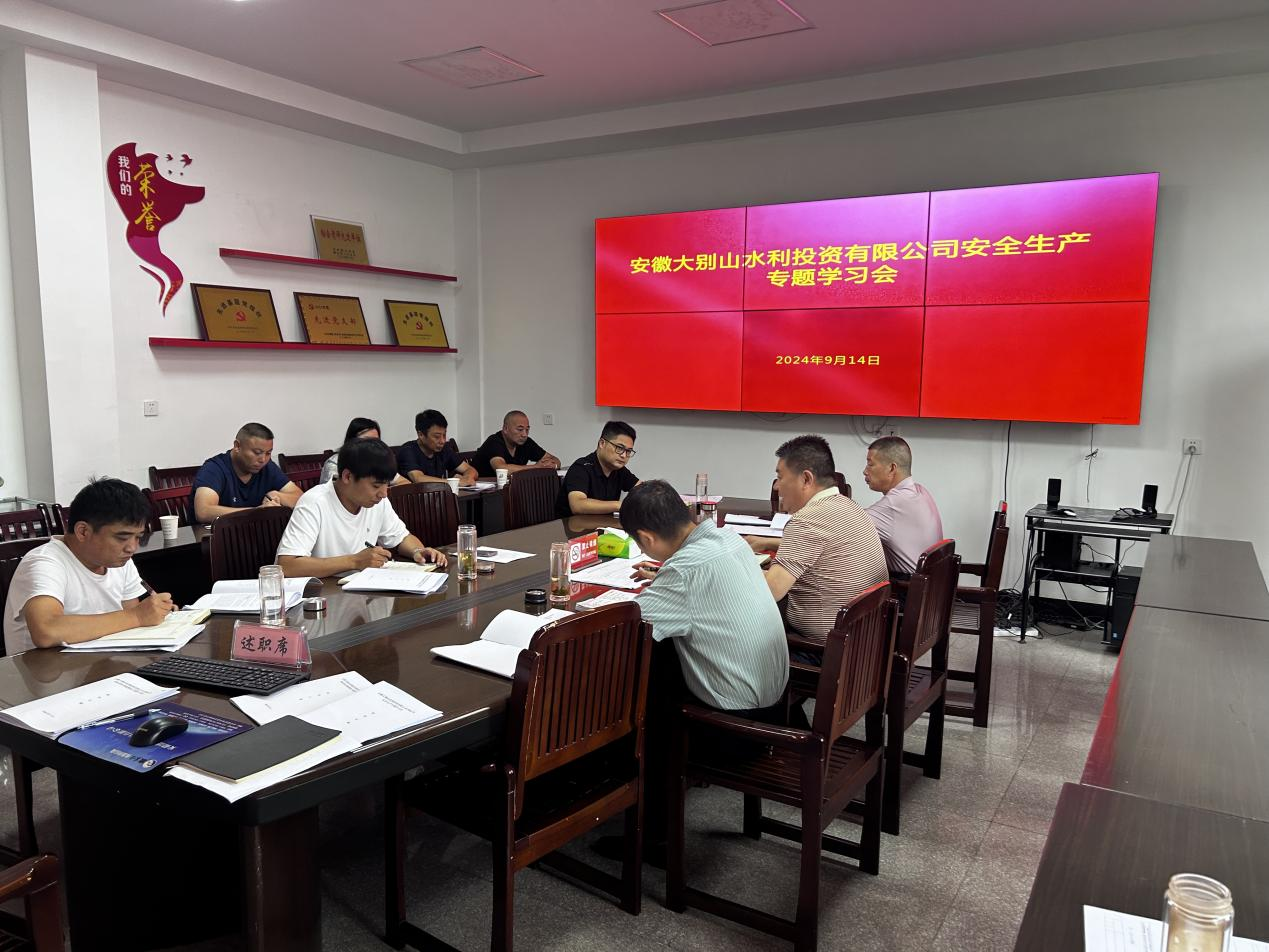 水投公司組織召開安全生產(chǎn)專題會(huì)議
